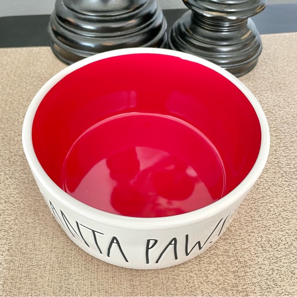 🆕Rae Dunn Ceramic SANTA PAWS Pet Bowl - Picture 3 of 3